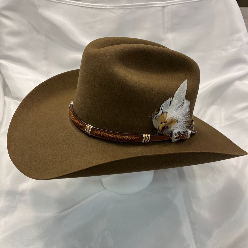 Stetson River Walk Cowboy Hat 4 X BEAVER 4 INCH BRIM • Size: 7 1/8 R - Picture 4 of 7